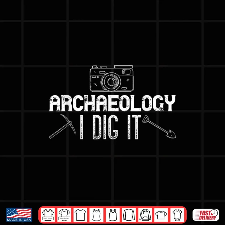 Design Archaeology I Dig It Camera Excavation Professional Shirt