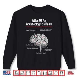 Sweatshirt Atlas Of An Archaeologists Brain Academic Graphic Shirt