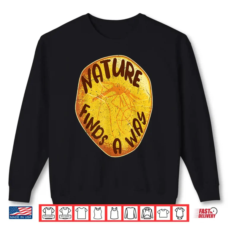 Sweatshirt Archeology Dinosaur DNA Mosquito Amber Scientific Graphic Shirt