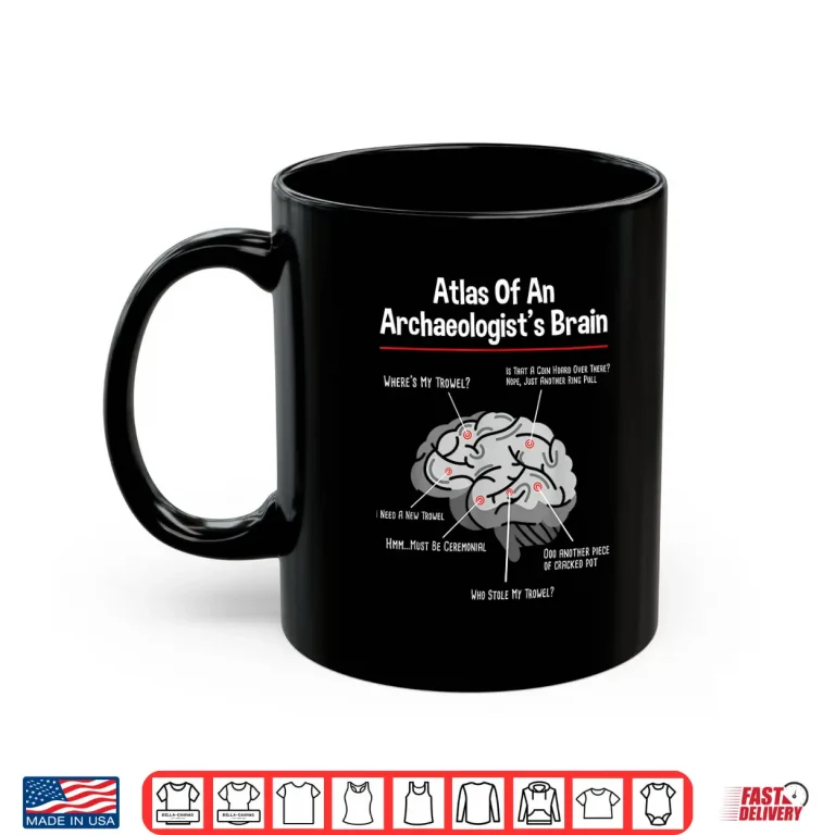 Mug Atlas Of An Archaeologists Brain Academic Graphic Shirt