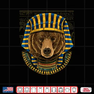 Design Bear Egyptian Pharaoh Historian Archaeologist Graphic Shirt