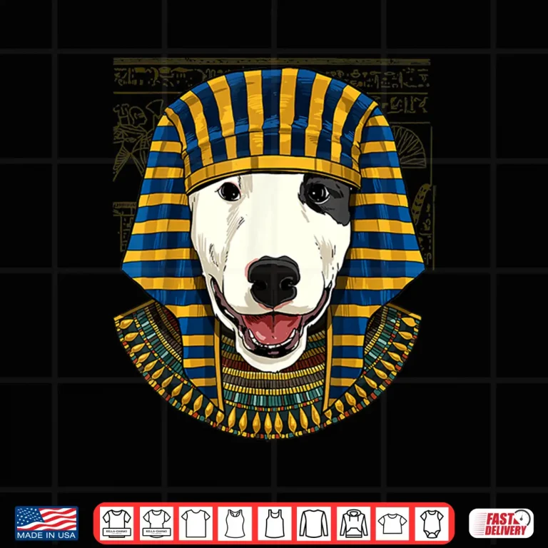Design Bull Terrier Egyptian Pharaoh Historian Dog Graphic Shirt