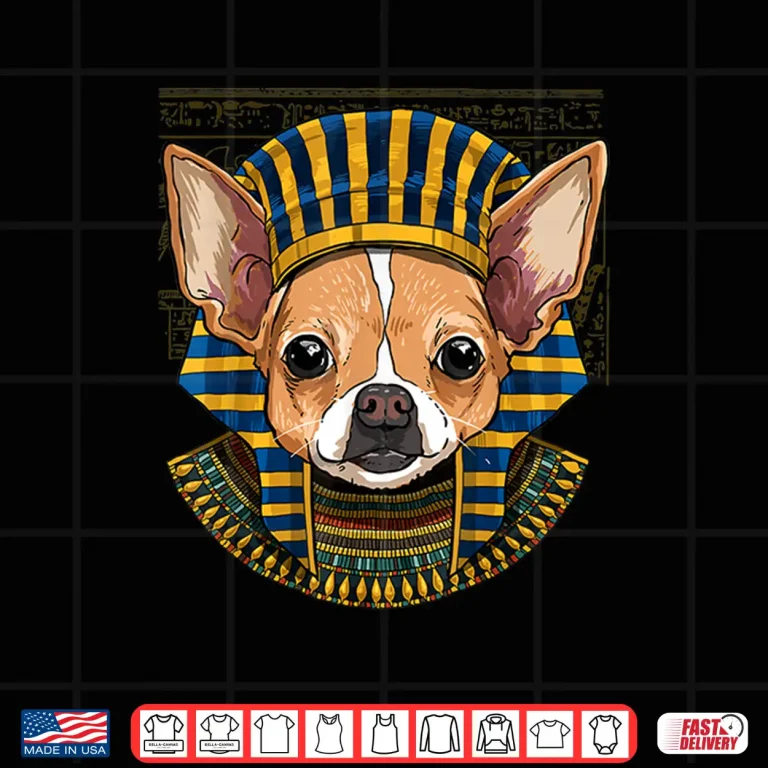 Design Chihuahua Egyptian Pharaoh Historian Dog Graphic Shirt