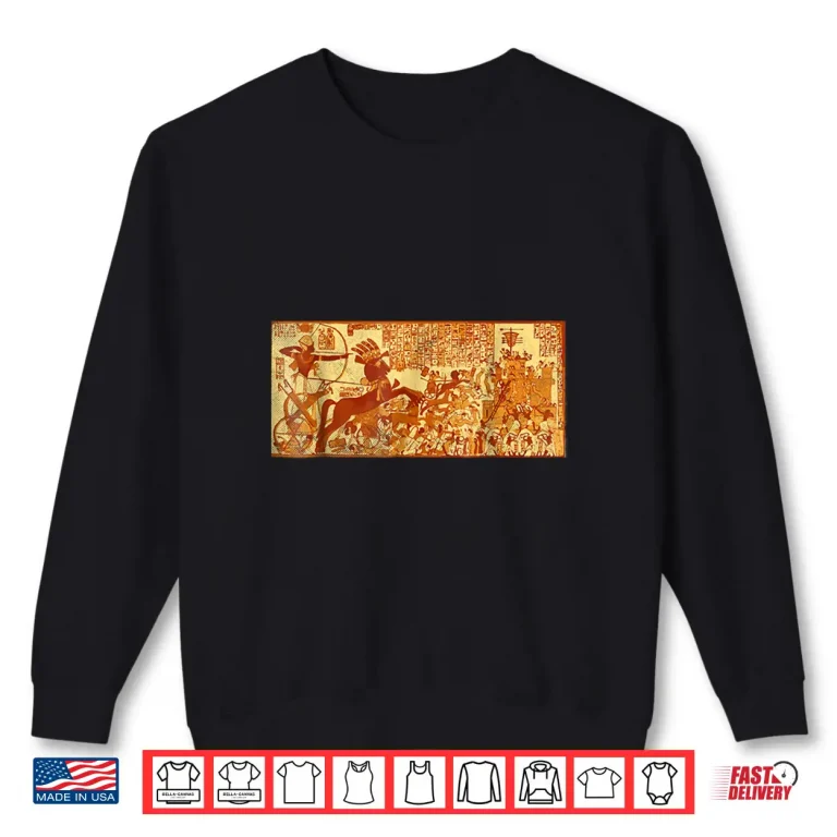 Sweatshirt Egyptian Mural Love Egypt Archaeologist Historical Shirt