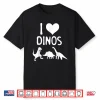 Heart Dinosaur T Rex Prehistoric Fossil Graphic Shirt