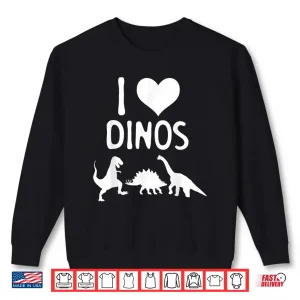 Sweatshirt Heart Dinosaur T Rex Prehistoric Fossil Graphic Shirt