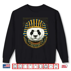 Sweatshirt Panda Egyptian Pharaoh Historian Archaeologist Graphic Shirt