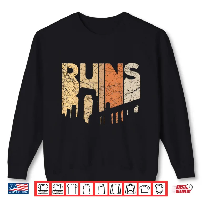 Sweatshirt Ruins Vintage Archaeology Retro Ruins Graphic Shirt