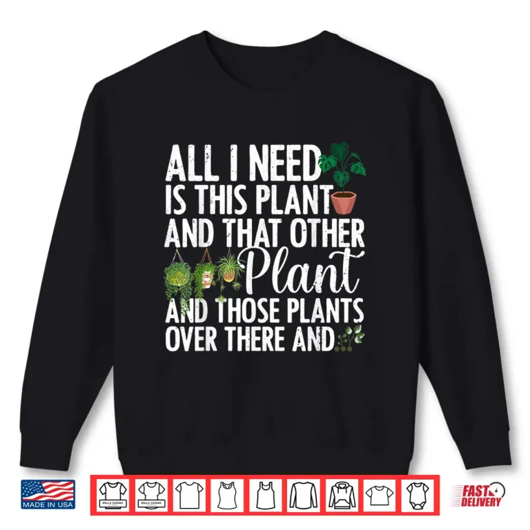 Sweatshirt Botanical Art Gardening Professional Plant Lover Graphic Shirt