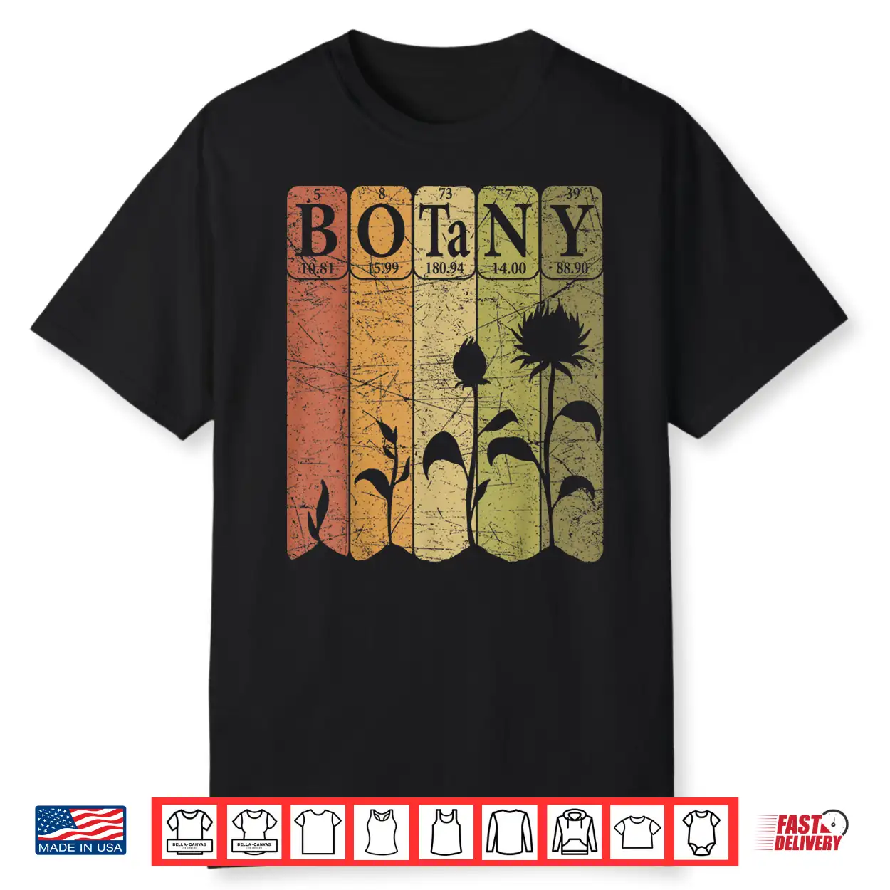 Botany Periodic Table Elements Plant Lover Botanical Graphic Shirt Botany Periodic Table Elements Plant Lover Botanical Graphic Shirt