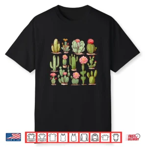 Cactus Lover Gardener Serape Desert Aesthetic Design Shirt