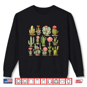 Sweatshirt Cactus Lover Gardener Serape Desert Aesthetic Design Shirt