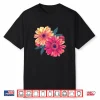 Gerbera Daisies Round Floral Botanical Logo Design Shirt