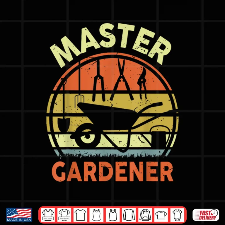 Design Garden Master Professional Horticulture Fatherhood Vintage Shirt