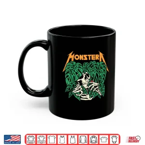 Mug Monstera Skull Plant Lover Grunge Skeleton Aesthetic Shirt