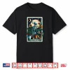 Plant Lover Tarot Card Halloween Skeleton Moon Graphic Shirt