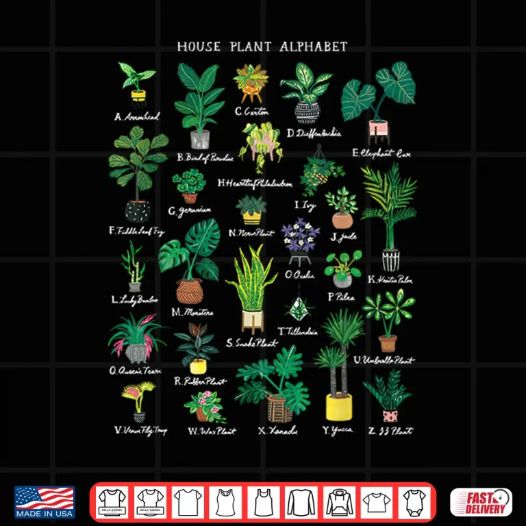 Design Plant Alphabet Professional Horticulture Educational Design Shirt