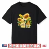 Sunflower Gnome Hippie Spring Time Floral Aesthetic Shirt