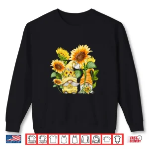 Sweatshirt Sunflower Gnome Hippie Spring Time Floral Aesthetic Shirt