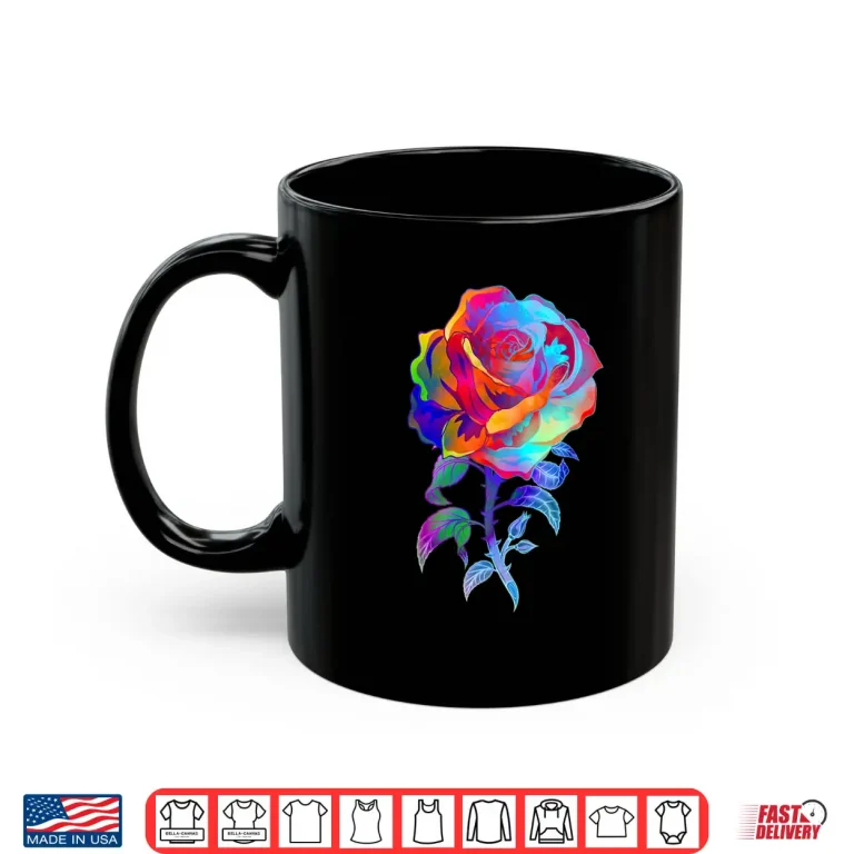 Mug Watercolor Art Rose Garden Botanist Floral Aesthetic Shirt