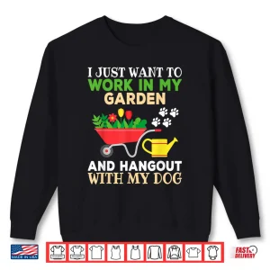 Sweatshirt Funny Gardening Dog Lover Horticulture Pet Owner Graphic Shirt