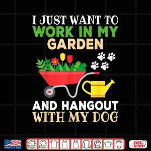 Design Funny Gardening Dog Lover Horticulture Pet Owner Graphic Shirt