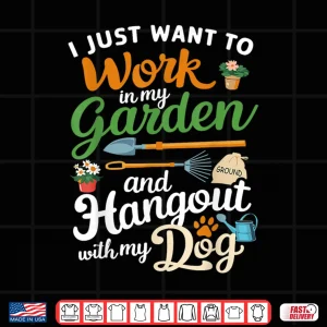 Design Gardening Dog Lover Horticulture Pet Owner Aesthetic Shirt