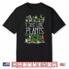I Just Love Plants Minimalist Botanical Aesthetic Graphic Shirt