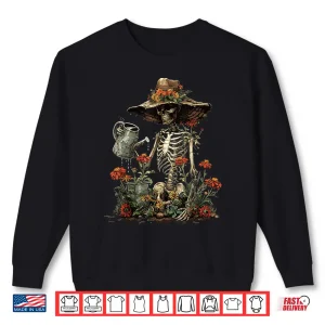 Sweatshirt Skeleton Plants Lover Horticulture Aesthetic Halloween Shirt