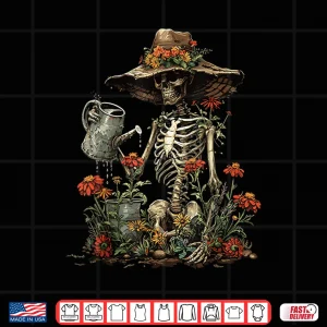 Design Skeleton Plants Lover Horticulture Aesthetic Halloween Shirt