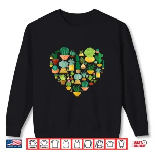 Sweatshirt Succulent Cactus Succa Lover Heart Professional Gardener Shirt