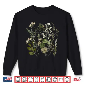 Sweatshirt Vintage Flowers Goblincore Cottagecore Botanical Aesthetic Shirt