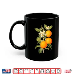 Mug Vintage Fruit Orange Flower Botanical Cottagecore Aesthetic Shirt
