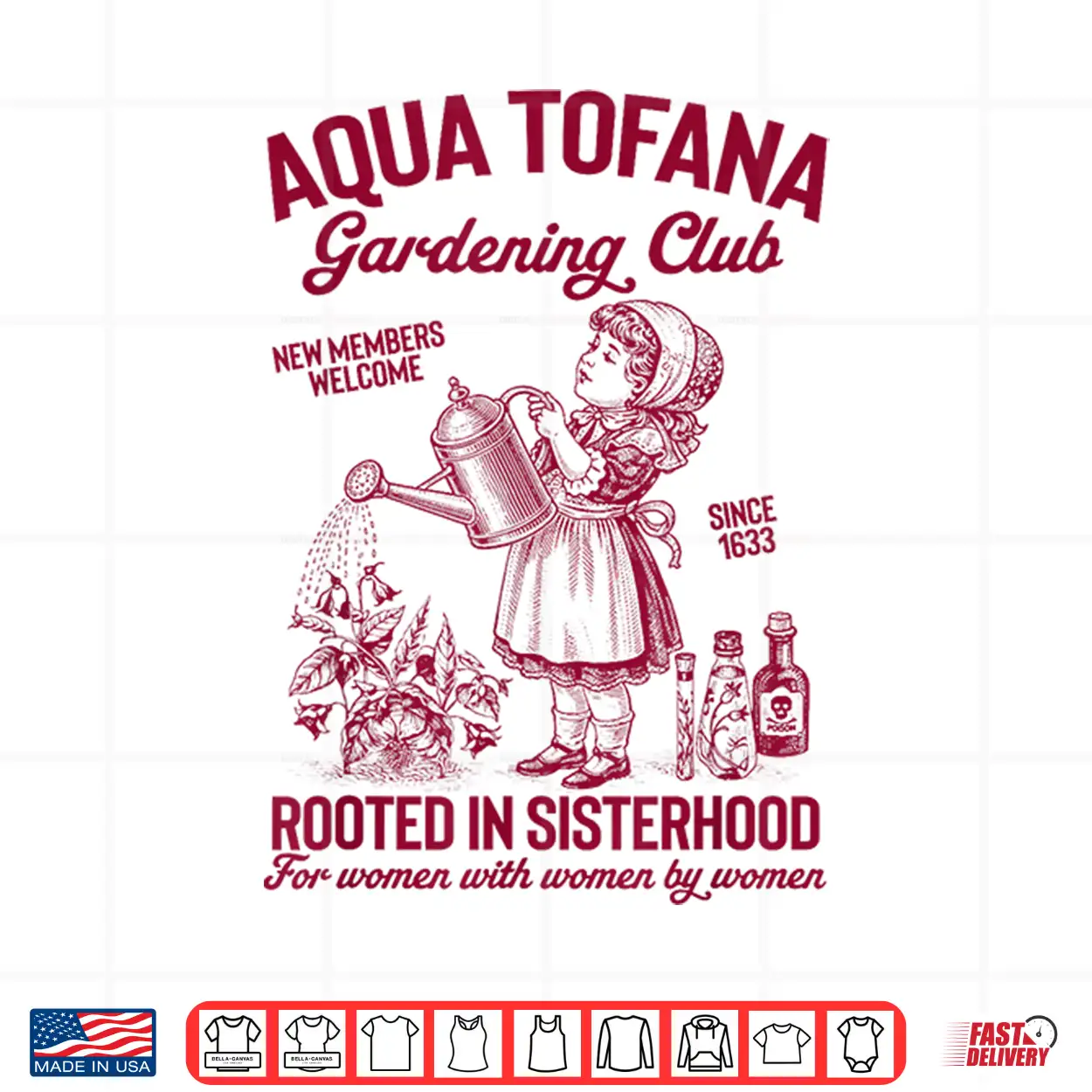 Aqua Tofana Gardening Club Professional Planting Shirt Aqua Tofana Gardening Club Professional Planting Shirt