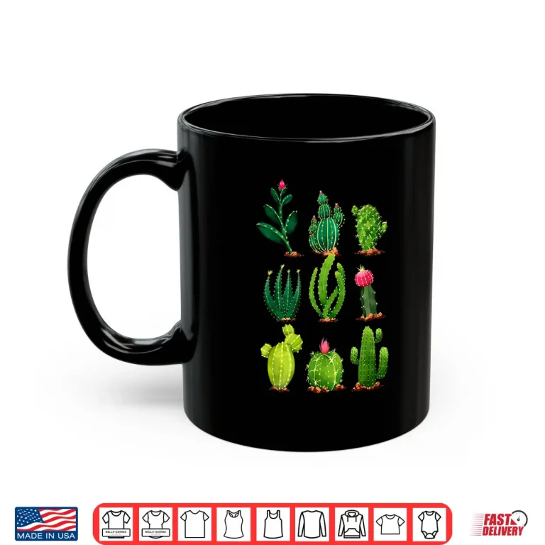 Mug Desert Succulent Cactus Plants Aesthetic Minimalist Shirt