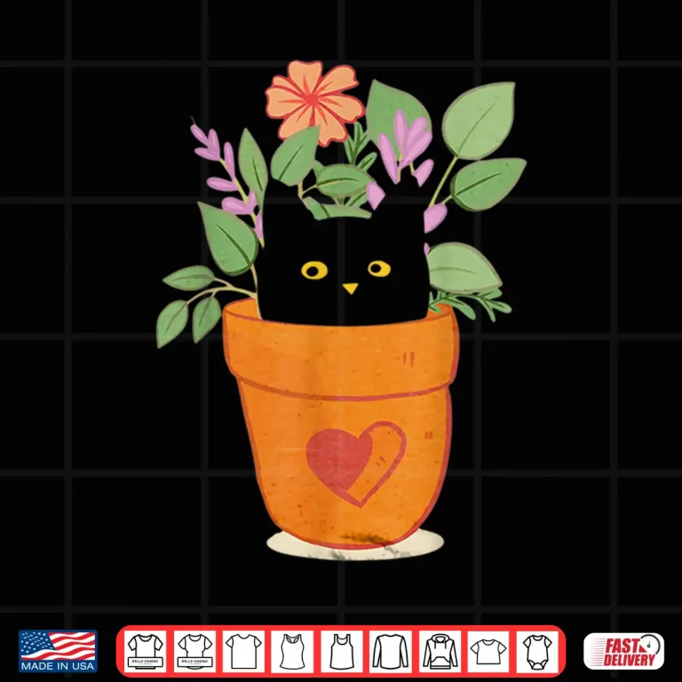 Design Funny Cat And Plant Gardener Houseplant Aesthetic Shirt