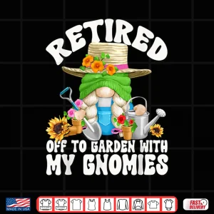 Design Gardening Grandma Gnome Professional Horticulture Graphic Shirt