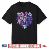 Iris Flower Graphic Colorful Floral Botanical Design Shirt