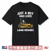 Just A Boy Who Loves Lawn Mowers Gardener Graphic Shirt