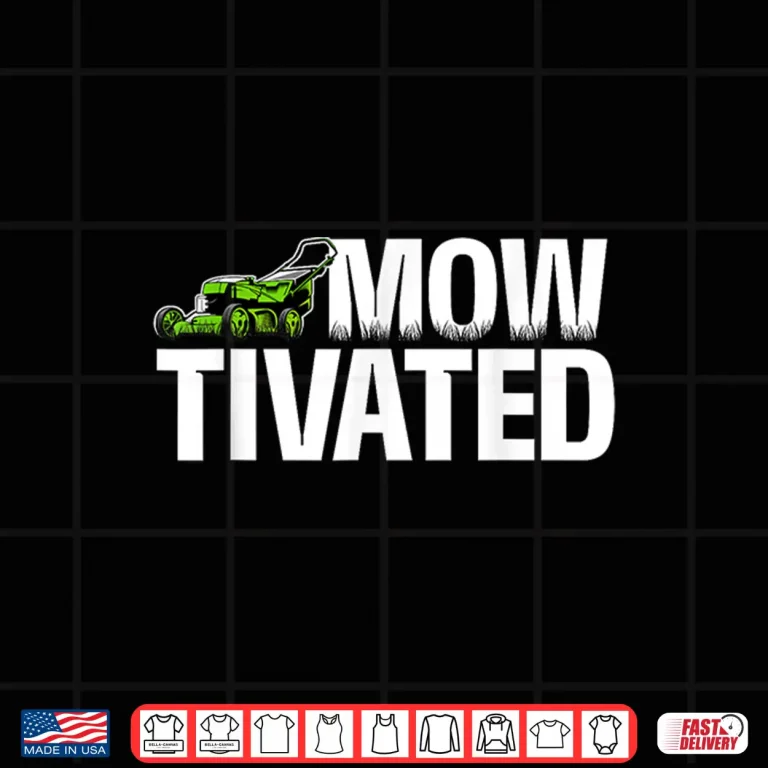Design Mowtivated Lawn Mower Landscaping Professional Shirt