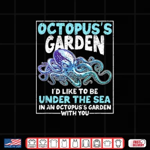 Design Octopus Garden Gardening Kraken Octo Lover Graphic Shirt