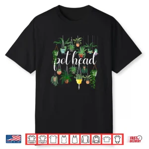 Potted Plant Pot Head Sarcastic Botanical Graphic Shirt