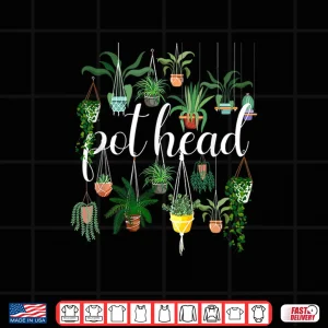 Design Potted Plant Pot Head Sarcastic Botanical Graphic Shirt