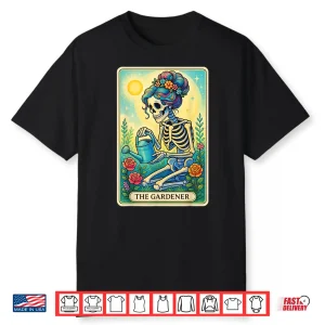 The Gardener Tarot Card Mystic Botanical Aesthetic Shirt