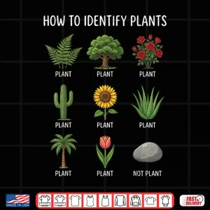 Design Scientific Botanical Guide How To Identify Plants Shirt