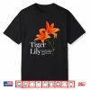Vintage Tiger Lily Flower Aesthetic Nature Lover Shirt