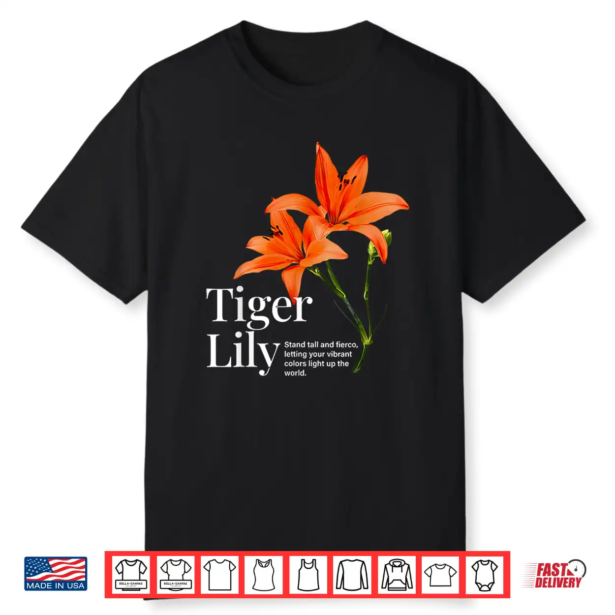 Vintage Tiger Lily Flower Aesthetic Nature Lover Shirt Vintage Tiger Lily Flower Aesthetic Nature Lover Shirt