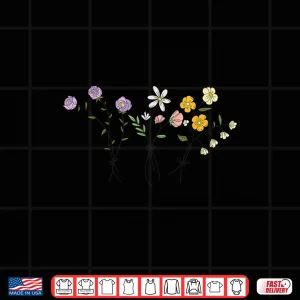 Vintage Botanical Beautiful Flower Pun Artistic Shirt 4 Design Vintage Botanical Beautiful Flower Pun Artistic Shirt