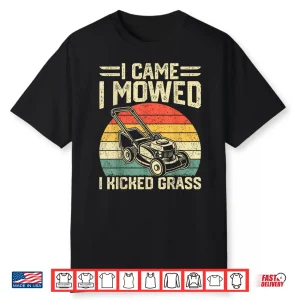 Garden Plant Lover Funny Lawn Mowing Vintage Graphic Shirt