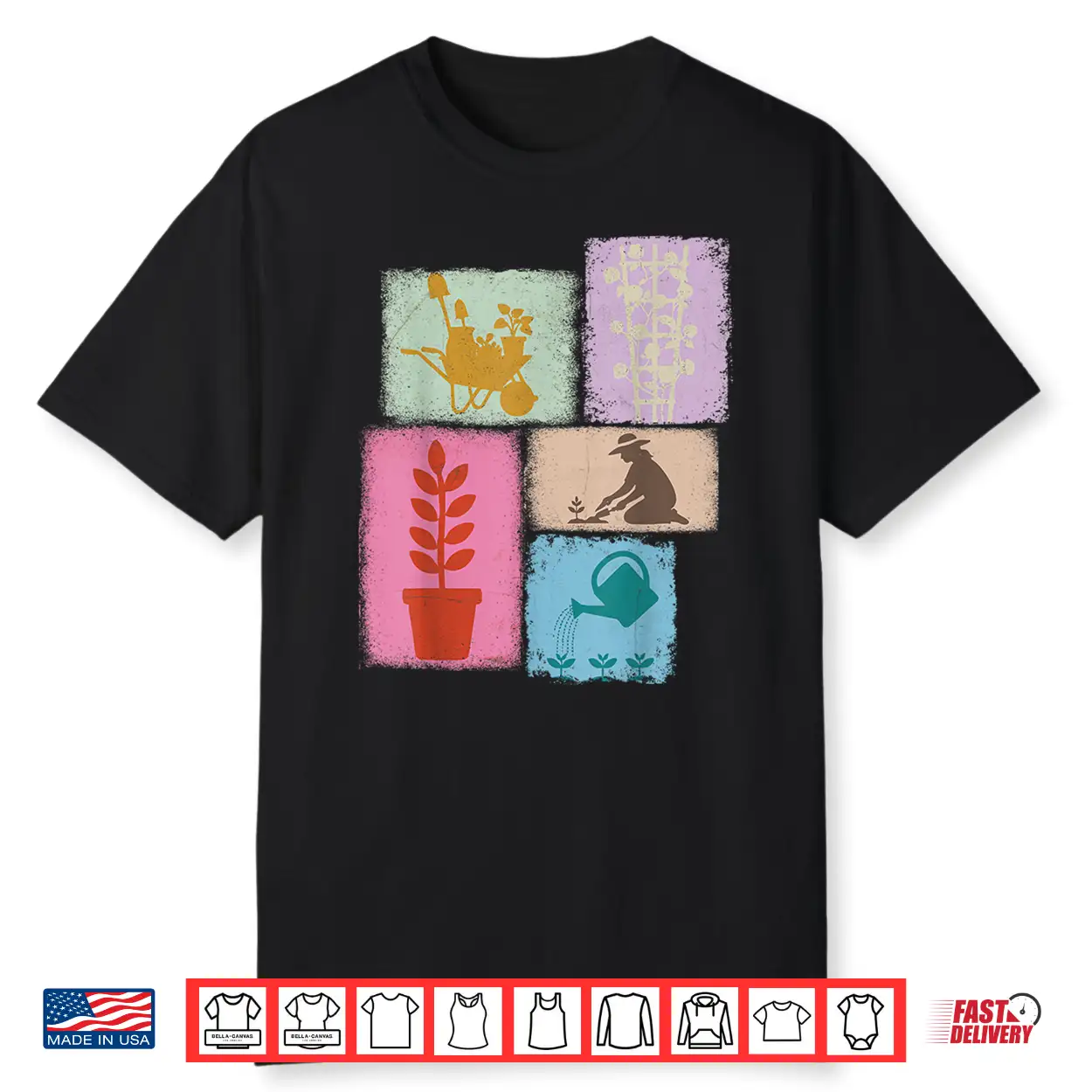 Gardener Vintage Collage Professional Florist Graphic Shirt Gardener Vintage Collage Professional Florist Graphic Shirt